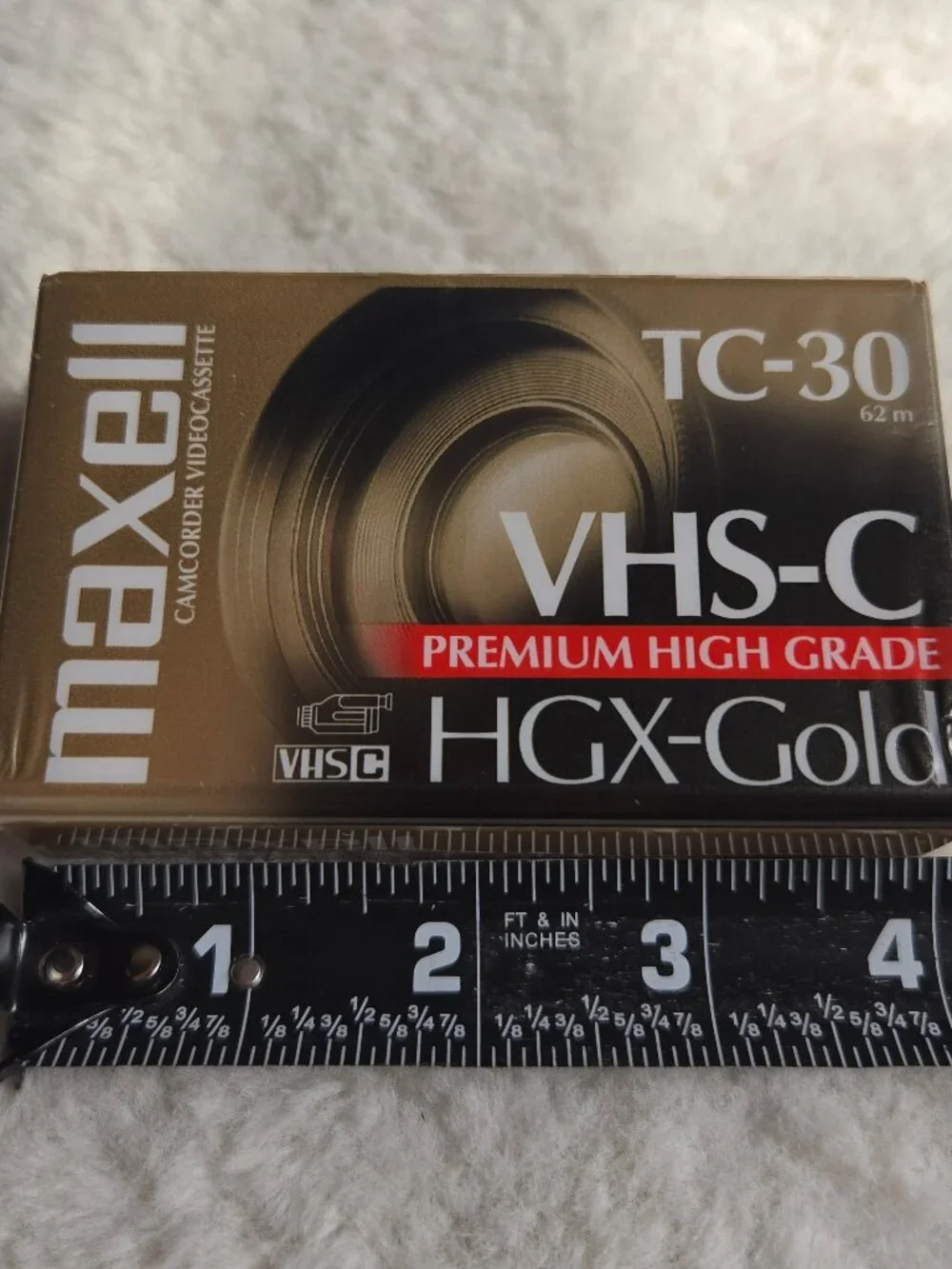 Maxell VHS-C HGX-Gold TC-30 Camcorder Premium High Grade Tape New